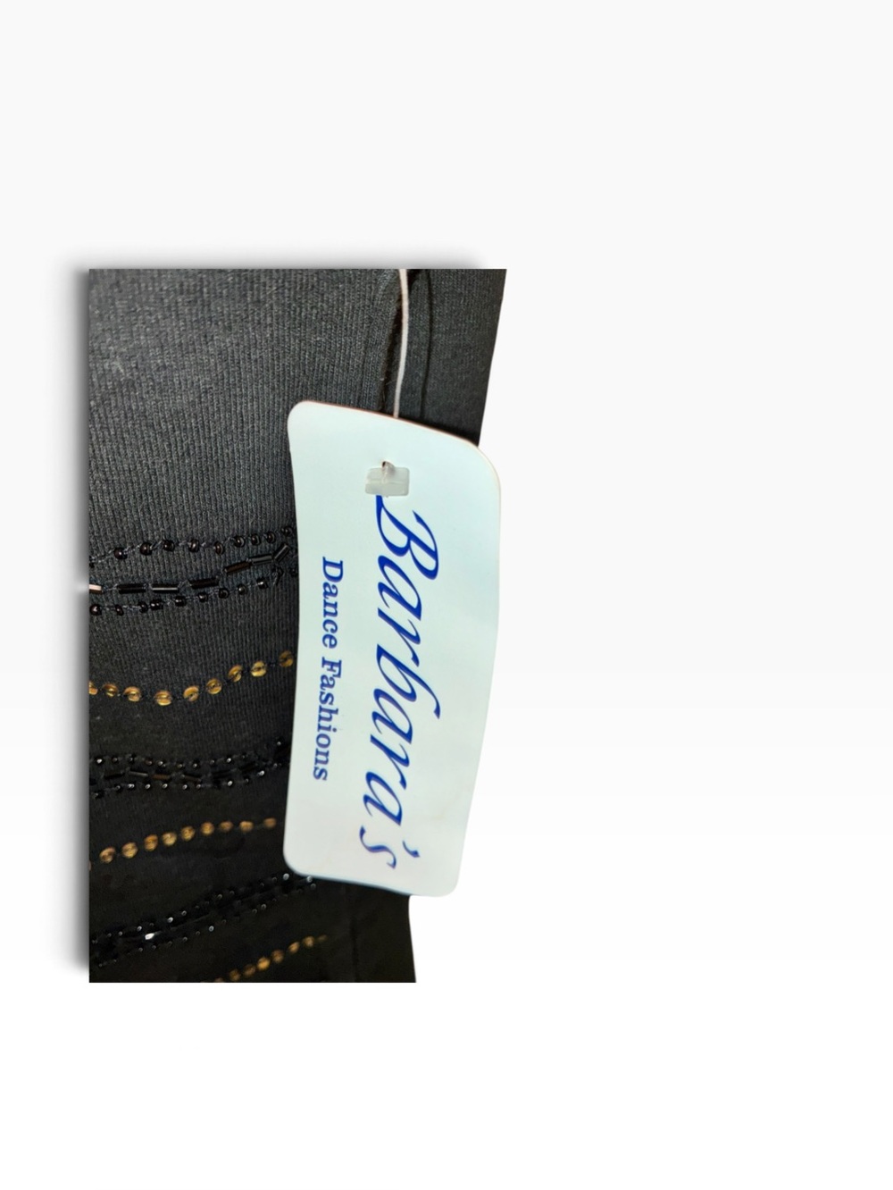 Black Sleeveless Sequin Wave Tank Top - Picture 7 of 9